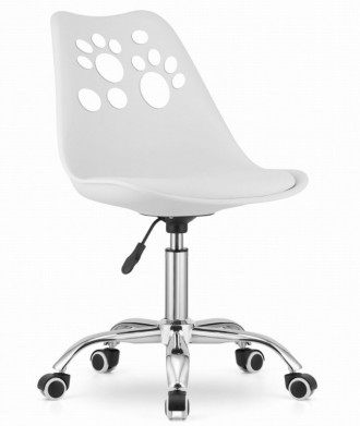 Крісло поворотний стілець на колесах PRINT білий колір
Функціональне крісло, що . . фото 2