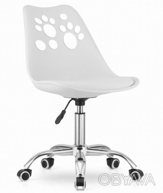Крісло поворотний стілець на колесах PRINT білий колір
Функціональне крісло, що . . фото 1