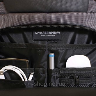 Сумка-рюкзак Swissbrand Houston 21 зручна як міський рюкзак. Але в першу чергу в. . фото 6
