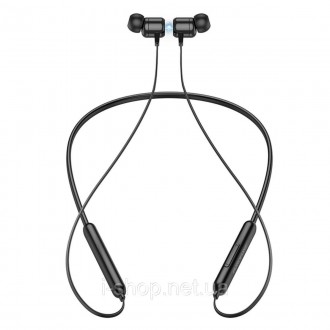 BOROFONE BE58 Neck hanging BT earphones Black – функціональні внутрішньоканальні. . фото 4