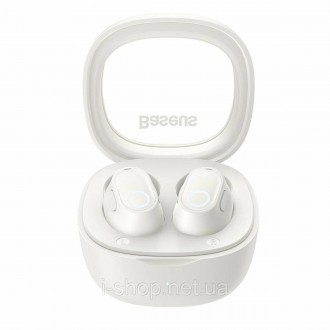 Модель бездротових навушників Baseus Bowie WM02 TWS Bluetooth 5.3 White (NGTW180. . фото 2