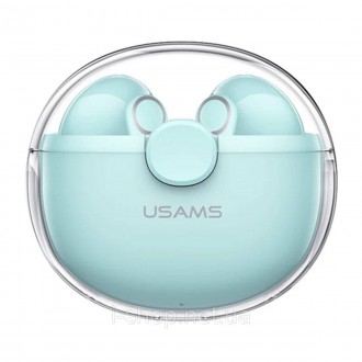 Бездротові навушники USAMS-BU12 TWS Earbuds BU Series BT 5.1 Green ─ якісні безд. . фото 3