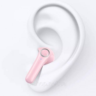 Бездротові навушники USAMS-BU12 TWS Earbuds BU Series BT 5.1 Pink ─ якісні бездр. . фото 5