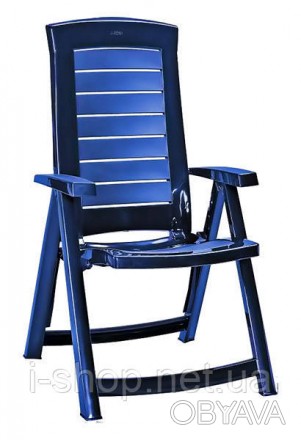 Стул садовый пластиковый Keter Aruba, синий
Складной пластиковый стул с подлокот. . фото 1