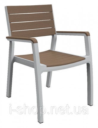 Стул садовый пластиковый Keter Harmony armchair, бело-бежевый
Стул Harmony Armch. . фото 2