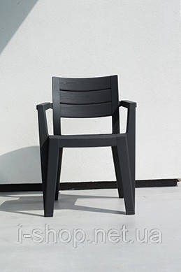 Стул садовый пластиковый Keter Julie, серый
Современный дизайн стульев Julie под. . фото 4