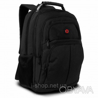 Swissbrand Mandeville 17 Black (SWB_BLGEO001U) позиціонується як офісний рюкзак . . фото 1