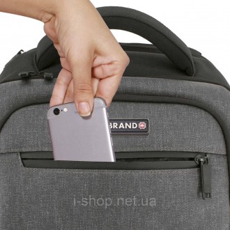 Рюкзак Swissbrand Valday 31 захистить від намокання ваші цінні речі завдяки повн. . фото 3