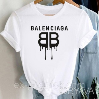 Полный ассортимент товара можно посмотреть здесь:
 
 
Женская футболка Баленсиаг. . фото 1