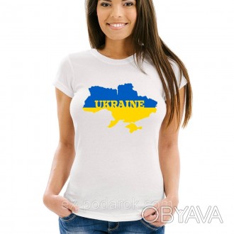 Полный ассортимент товара можно посмотреть здесь:
 
 
Женская Футболка "UKRAINE". . фото 1