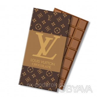 Весь ассортимент шоколадных плиток смотрите в каталоге
 
Шоколадка Louis Vuitton. . фото 1