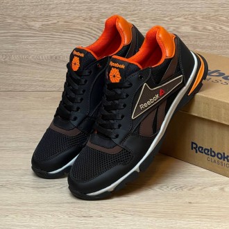 кросівки Reebok літні сітка колір чорний/ жовтогарячий/ темно синій . Львів. фото 1 кросівки Reebok літні сітка колір чорний/ жовтогарячий/ темно синій . Львів. фото 1