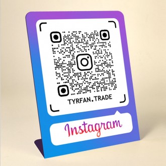 Qr-меню на металі з підставкою на стіл. . фото 10 Qr-меню на металі з підставкою на стіл
Металева табличка на стіл з QR Code меню . . фото 10