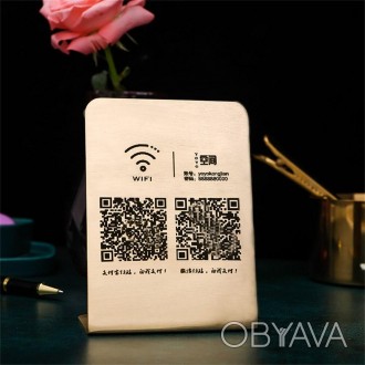 Табличка wifi на металі з підставкою на стіл. . фото 1 Табличка wifi металікена
розмір 140х100 мм
Опис:
Він може легко зображати ім'я і. . фото 1