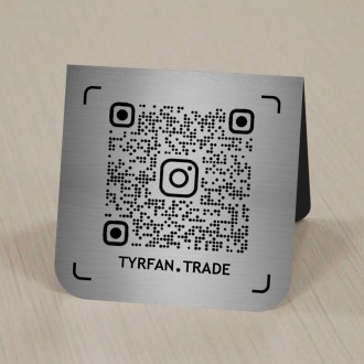 Табличка на стіл Qr-код Приват Банк + Qr-код Моно Банк подвійна. . фото 8 Табличка на стіл Qr-код Приват Банк + Qr-код Моно Банк подвійна
матеріал метал
р. . фото 8