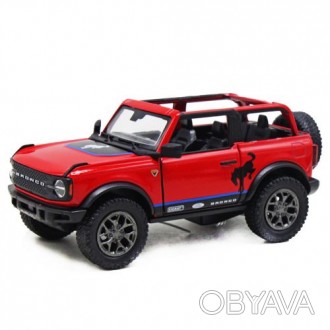 Машинка KINSMART ""Ford Bronco (open top)". Игрушка металлическая, инерционная, . . фото 1