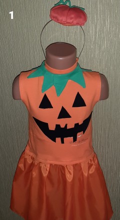 Продам карнавальный костюм для хеллоуина-тыква, на 4-5 лет, обхват груди-58, бед. . фото 8