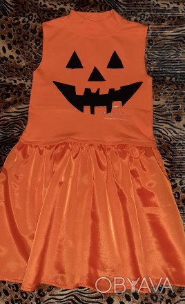 Продам карнавальный костюм для хеллоуина-тыква, на 4-5 лет, обхват груди-58, бед. . фото 1