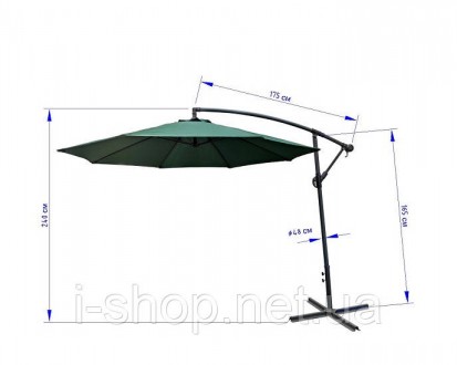 Зонт садовый Time Eco ТЕ-009-300
Бренд: Time Eco® (Украина)
Тип: зонт
Цвет: зелё. . фото 7