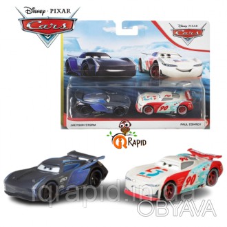 Набор машинок Тачки 3 Mattel Disney Pixar Cars Jackson Storm and Paul Conrev Дже. . фото 1