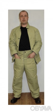 Костюм  складається  з  куртки  та брюк .
Куртка прямого покрою, з потайною цен. . фото 1