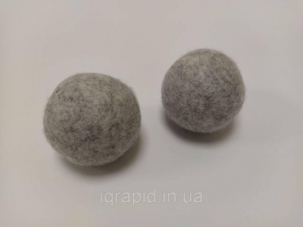 Заказ от 6штук. М'ячики для сушіння білизни Dryer Balls — Сірі. Вовняні кульки д. . фото 5