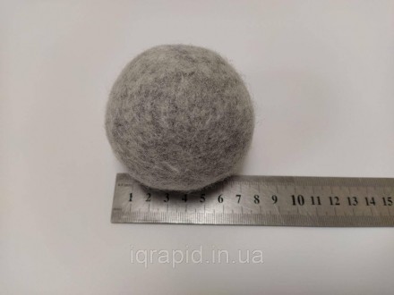 Заказ от 6штук. М'ячики для сушіння білизни Dryer Balls — Сірі. Вовняні кульки д. . фото 4