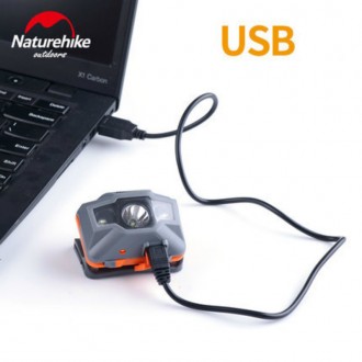 Фонарь налобный Naturehike TD-02 Rechargable Headlights USB NH00T002-D – незамен. . фото 4