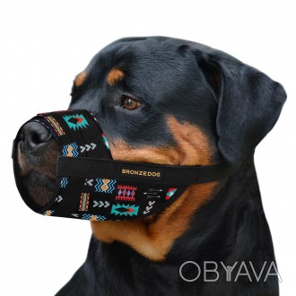 Намордник для собак нейлоновый регулируемый черный с фиксатором Safe Lock
Перед . . фото 1