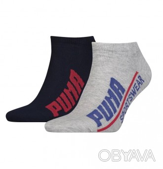 
 
 Набір шкарпеток унісекс (2 пари) Puma з низьким вирізом. Шкарпетки універсал. . фото 1