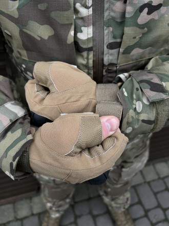 
 
 Тактичні рукавиці з посиленими накладками на кісточки для забезпечення безпе. . фото 5