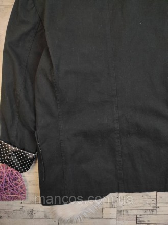 Женский пиджак Shore Leave черный с подкладом в белый горох 
Состояние: б/у, в о. . фото 7