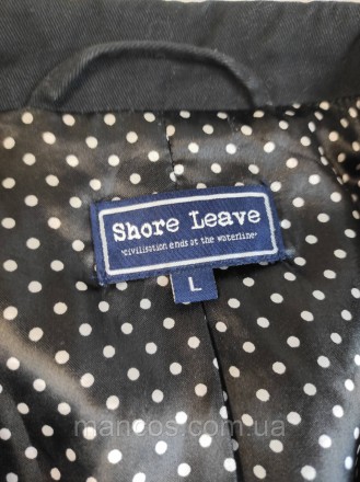 Женский пиджак Shore Leave черный с подкладом в белый горох 
Состояние: б/у, в о. . фото 8