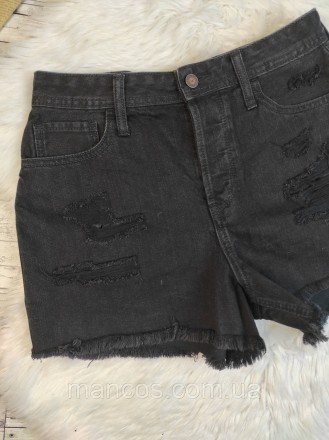 Женские джинсовые шорты Hollister чёрные рваные
Состояние: б/у, в отличном состо. . фото 3