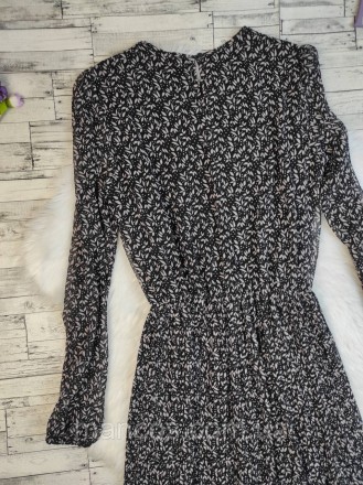 Женское длинное платье SinSay черное с цветочным принтом 
Состояние: б/у, в идеа. . фото 6