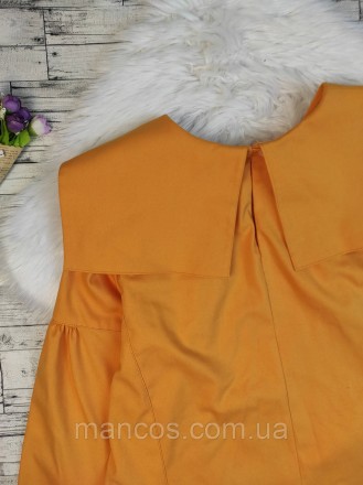 Женская блуза оранжевого цвета с большим отложным воротником
Состояние: б/у, в х. . фото 6