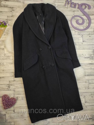 Женское пальто Richards тёмно-синего цвета 
Состояние: б/у, в очень хорошем сост. . фото 1