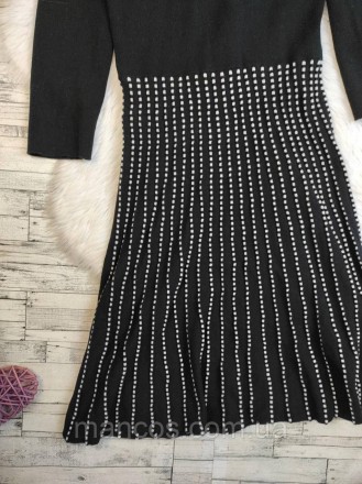 Женское платье Oasis чёрное трикотаж удлиненное рукав три четверти 
Состояние: б. . фото 7