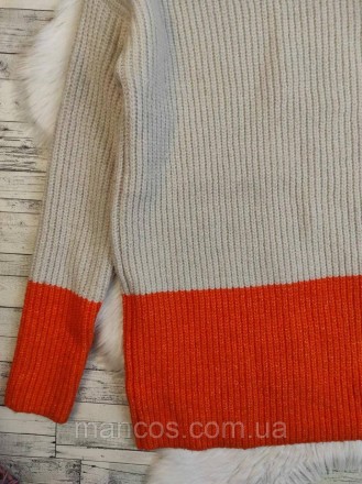 Женский свитер Primark бежевый с оранжевым 
Состояние: б/у, в очень хорошем сост. . фото 4