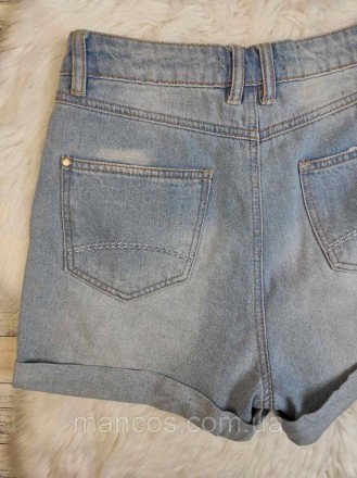 Женские джинсовые шорты Fashion голубые с камнями 
Состояние: б/у, в очень хорош. . фото 5