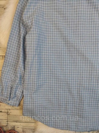 Женская рубашка Momokrom голубая в клетку 
Состояние: б/у, в хорошем состоянии
П. . фото 7
