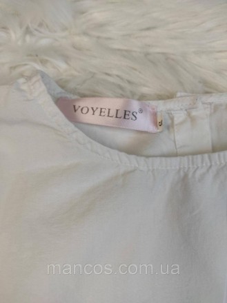 Женская рубашка распашонка Voyelles белая 
Состояние: б/у, в хорошем состоянии (. . фото 3