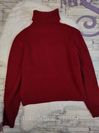 Женский свитер Shein бордовый акриловый
Состояние: б/у, в отличном состоянии 
Пр. . фото 5