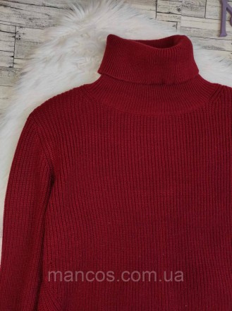 Женский свитер Shein бордовый акриловый
Состояние: б/у, в отличном состоянии 
Пр. . фото 3