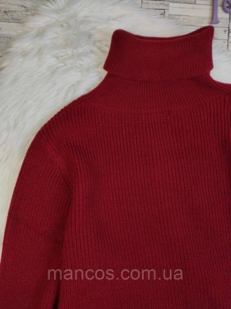 Женский свитер Shein бордовый акриловый
Состояние: б/у, в отличном состоянии 
Пр. . фото 6