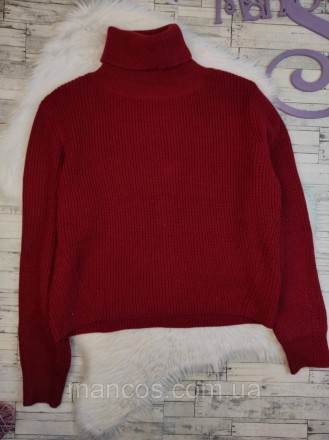 Женский свитер Shein бордовый акриловый
Состояние: б/у, в отличном состоянии 
Пр. . фото 2