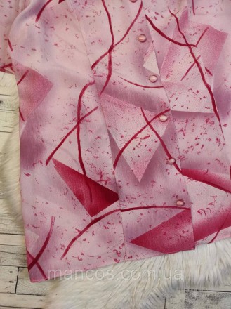 Женская блуза розового цвета с абстрактным принтом
Состояние: б/у, в отличном со. . фото 4