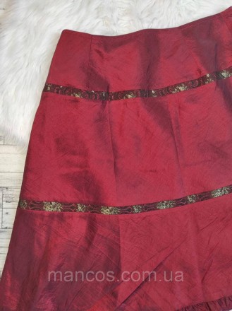 Женский костюм Mes бордовый с цветочным принтом пиджак и юбка 
Состояние: б/у, в. . фото 8