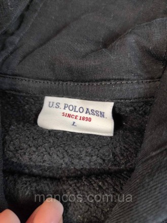 Женское худи U.S. Polo Assn чёрное 
Состояние: б/у, в отличном состоянии
Произво. . фото 8