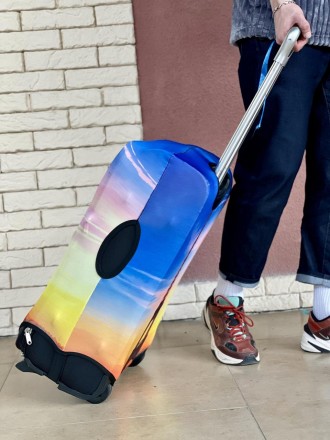 Чохол для валізи дайвінг із принтом Ейфелева Вежа
- Матеріал: дайвінг із кольоро. . фото 4
